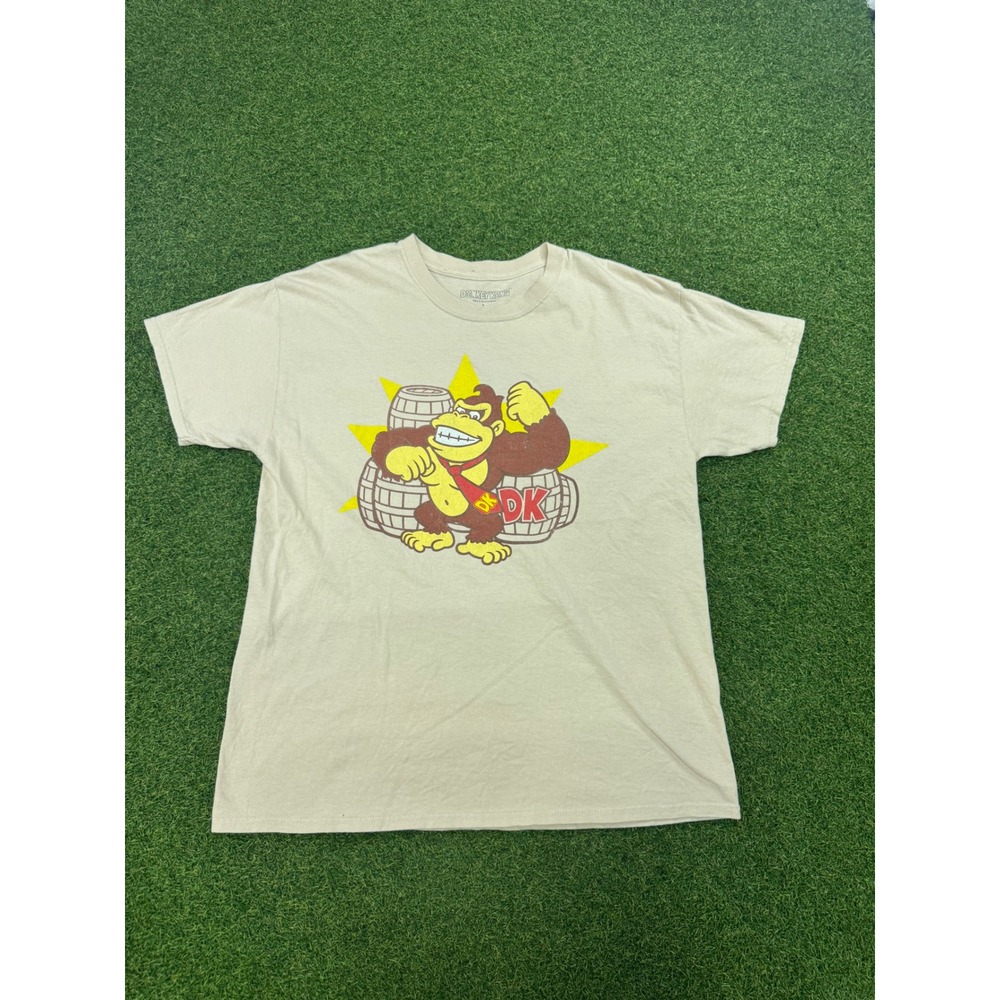 Nintendo‎ Donkey Kong Graphic T-Shirt Mens Large Tan 2018 Retro Video Game Tee
